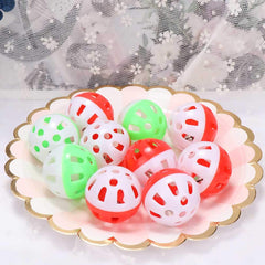 Kopida hollow bell ball toy rolling action engages birds in active play