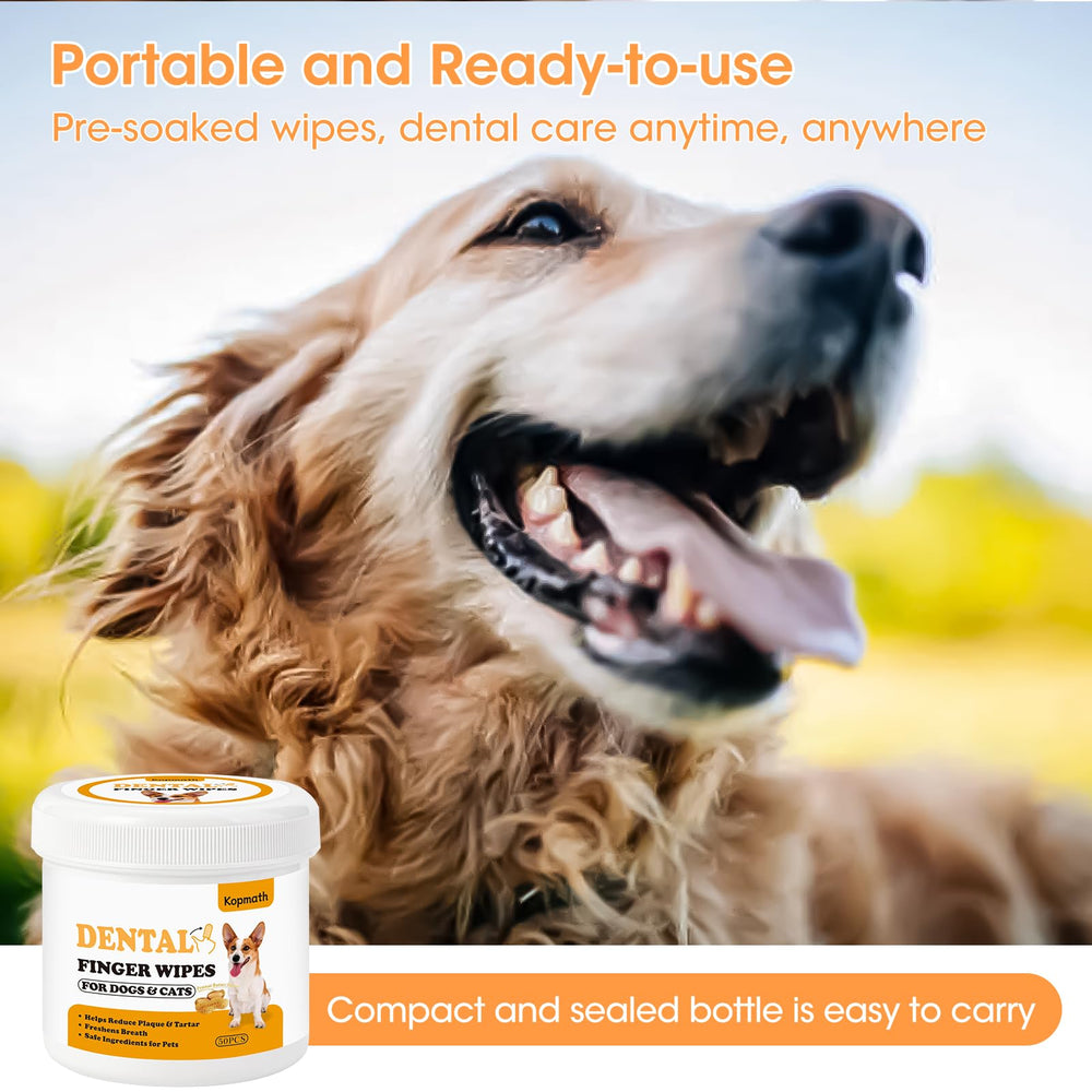 Kopmath finger wipes help cats maintain oral hygiene with a gentle approach