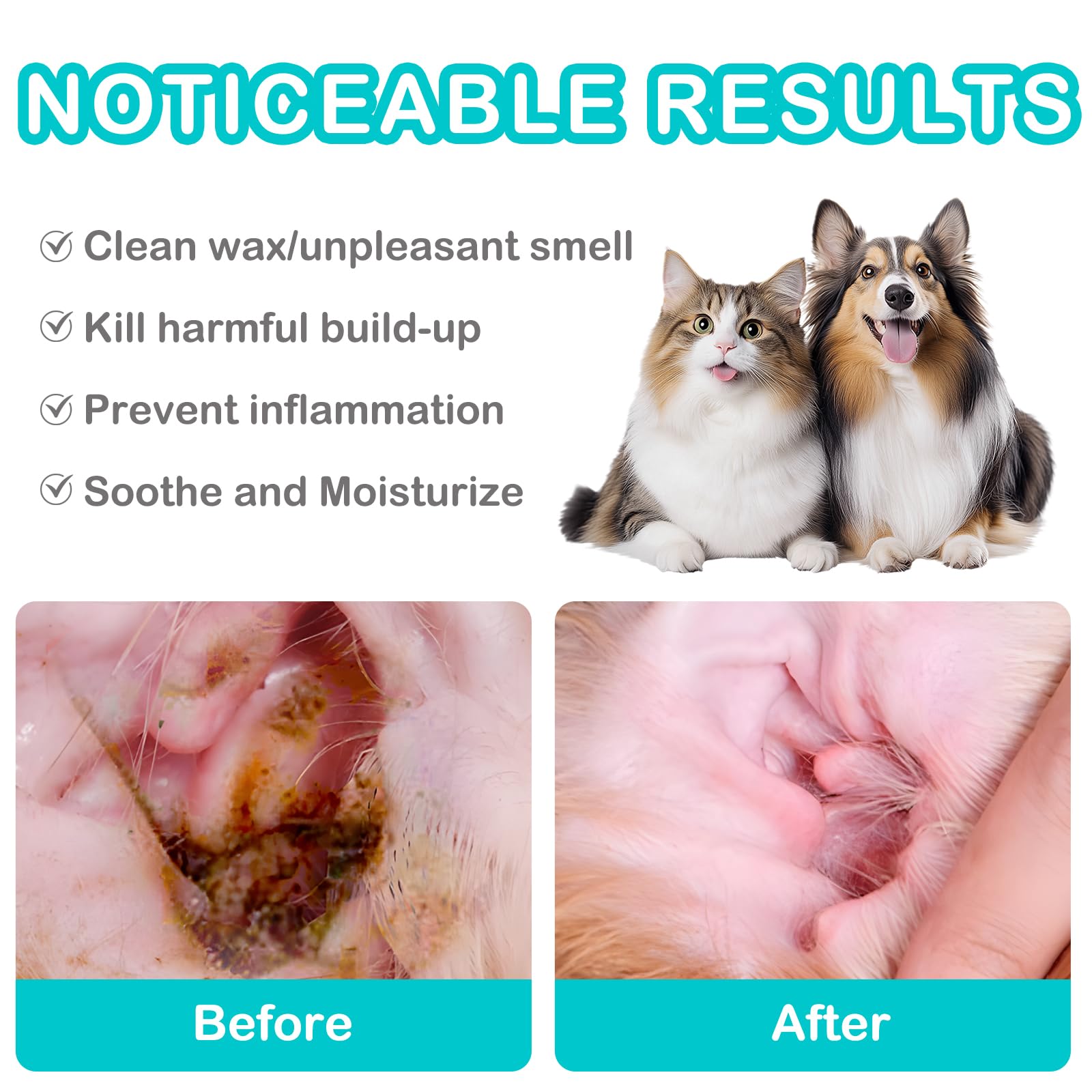 Kopmath ear cleaning solution steps image illustrating gentle wax and debris removal.