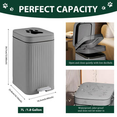 Kopuncare dog poop bin with soft-close lid keeps odors contained