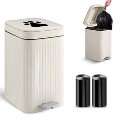Kopuncare dog poop trash can outside front-angle demonstrates weatherproof durability for outdoor cleanliness.
