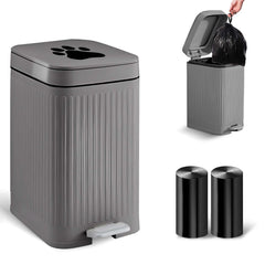 Kopuncare outdoor dog poop trash can with pedal lid for hands-free waste disposal