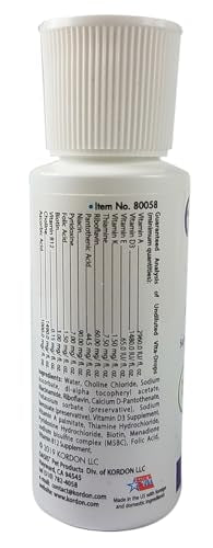 Kordon Oasis Vita Drops label-on-bottle emphasizes clear dosage and reputable U.S.-made formula.