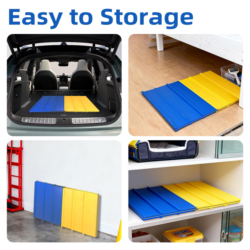 Koretech dog agility A-frame weatherproof coating withstands outdoor conditions.