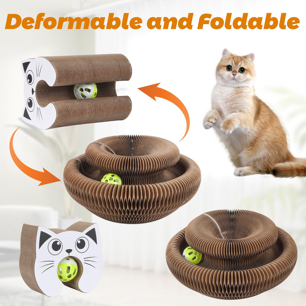 Korvanta Magic Organ cat-scratcher furniture-protection helps keep couches safe.