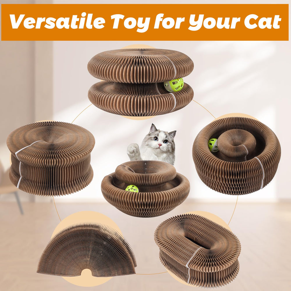 Korvanta Magic Organ cat-scratcher mesh-honeycomb uses eco-friendly materials to protect claws.