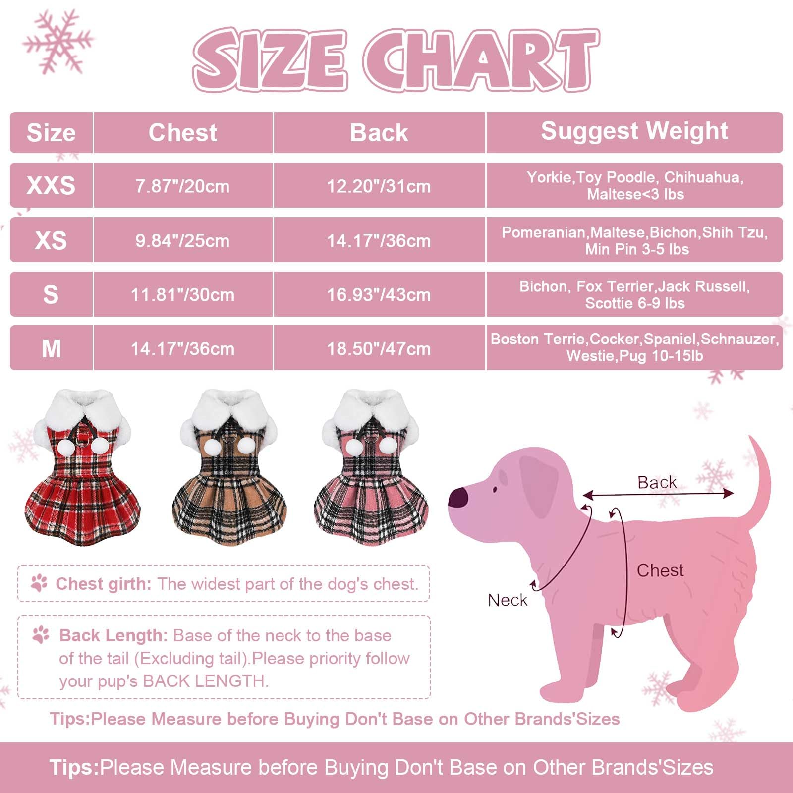 Kosiyi D-ring leash attachment plaid dress for secure outdoor adventures.