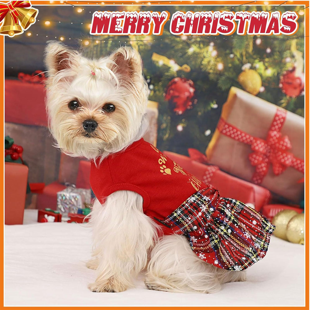 Kosiyi dog Christmas outfit breathable fabric keeps small dogs comfortable.
