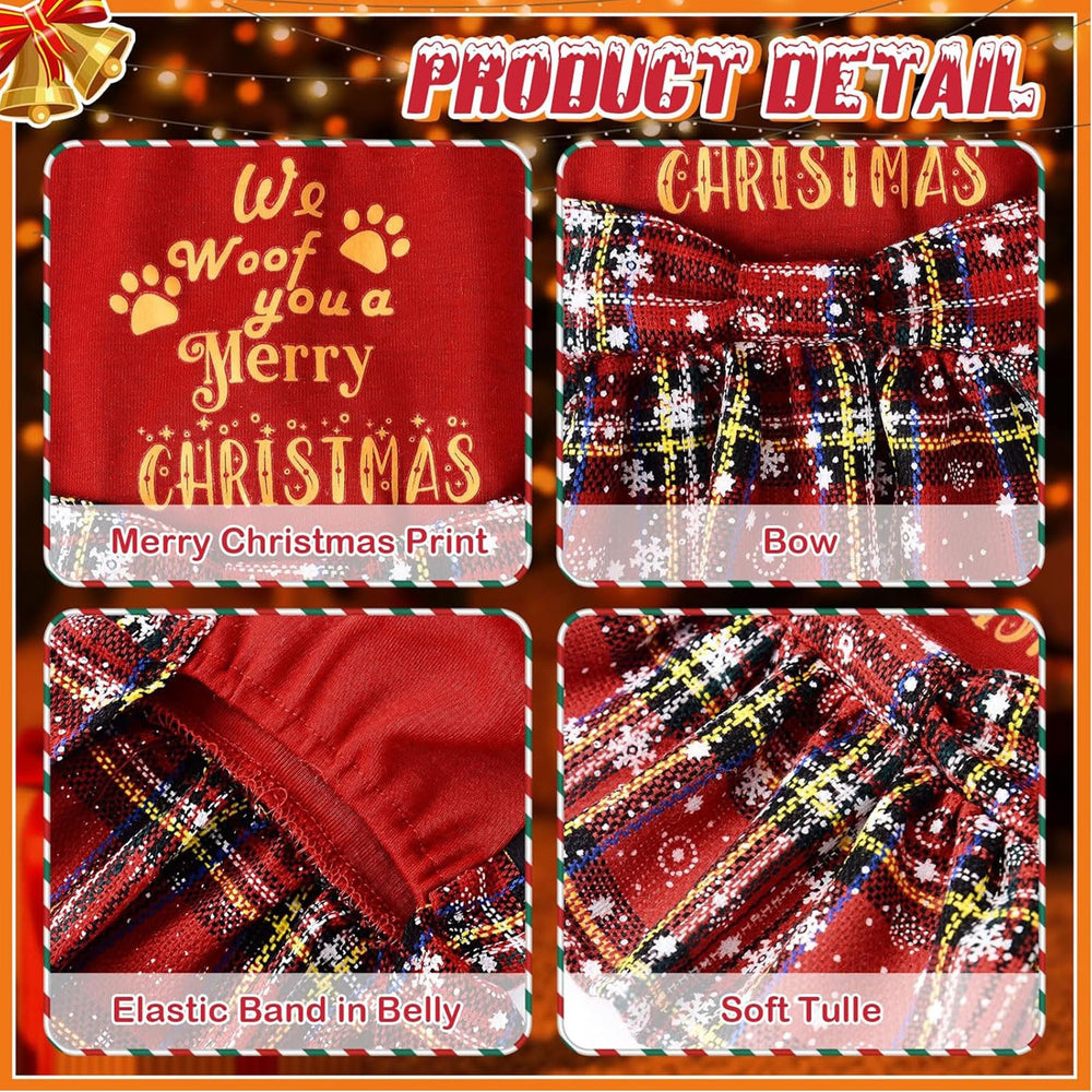 Kosiyi dog Christmas outfit easy-pullover design for quick dressing.