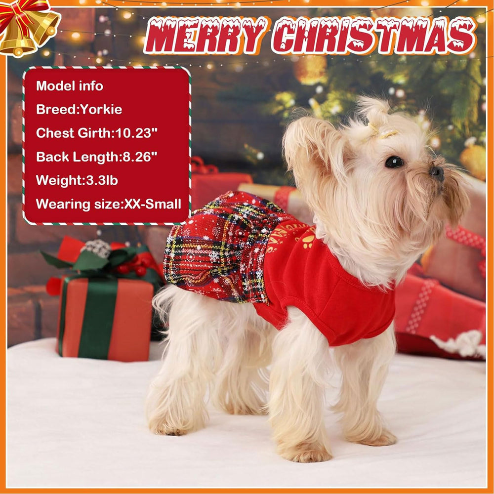 Kosiyi dog Christmas outfit elastic belly ensures snug, flexible wear.