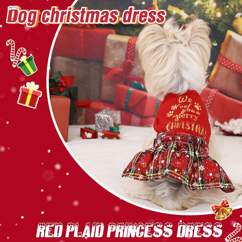 Kosiyi dog Christmas outfit formal-occasions-ready look for photos.