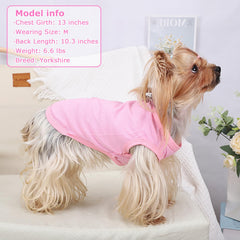 Kosiyi dog shirt breathable-fabric keeps pets cool during warm days.