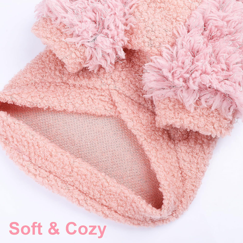 Kosiyi pink dog sweater xxs size label helps shoppers gauge fit