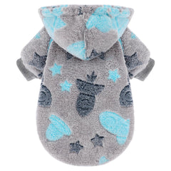 Kosiyi dog sweater small-dog hoodie front shows snug fit for tiny breeds on daily walks