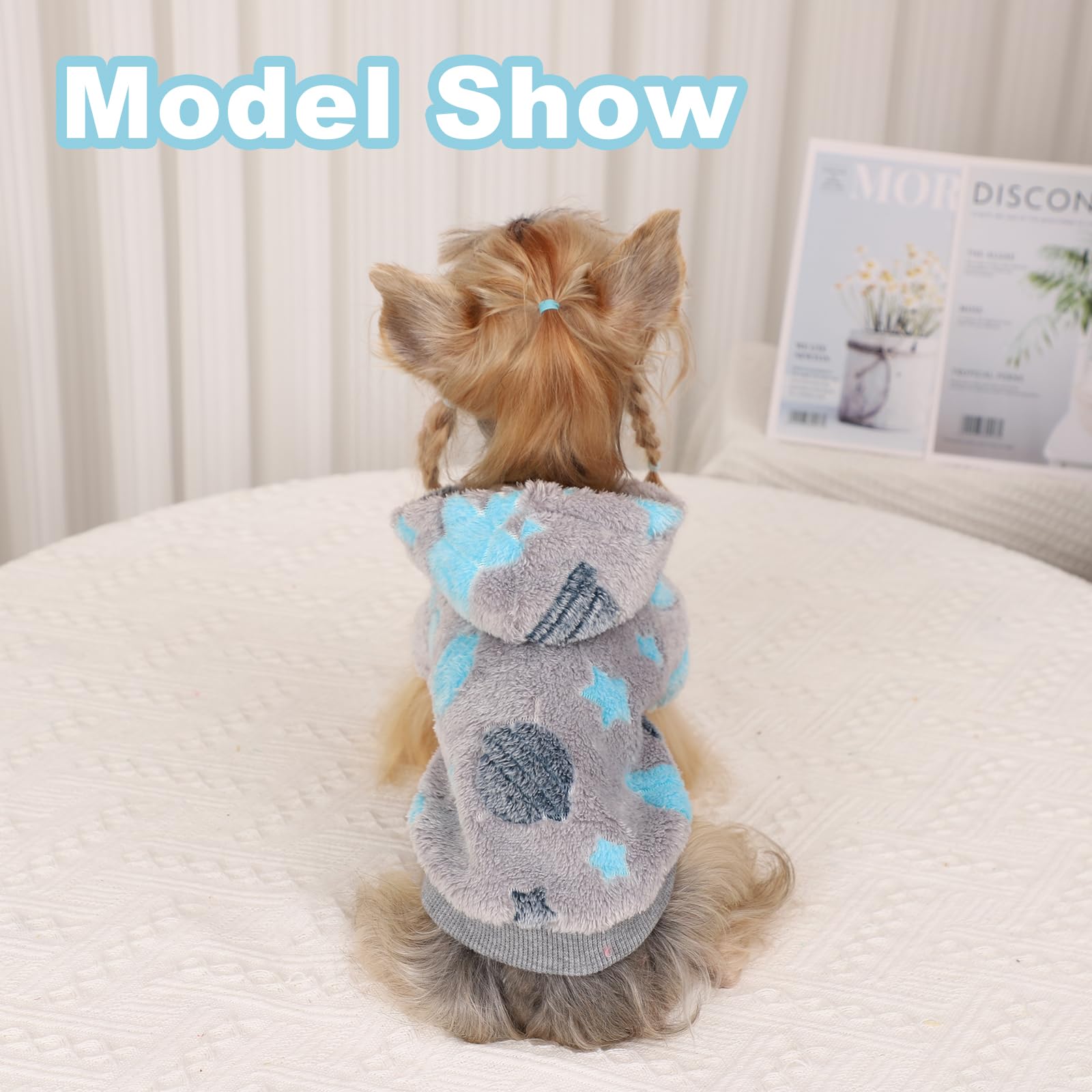 Kosiyi dog sweater XS measurement guide helps choose the right ultra-small fit