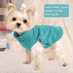 Kosiyi small dog pullover design for easy on/off during outdoor walks.