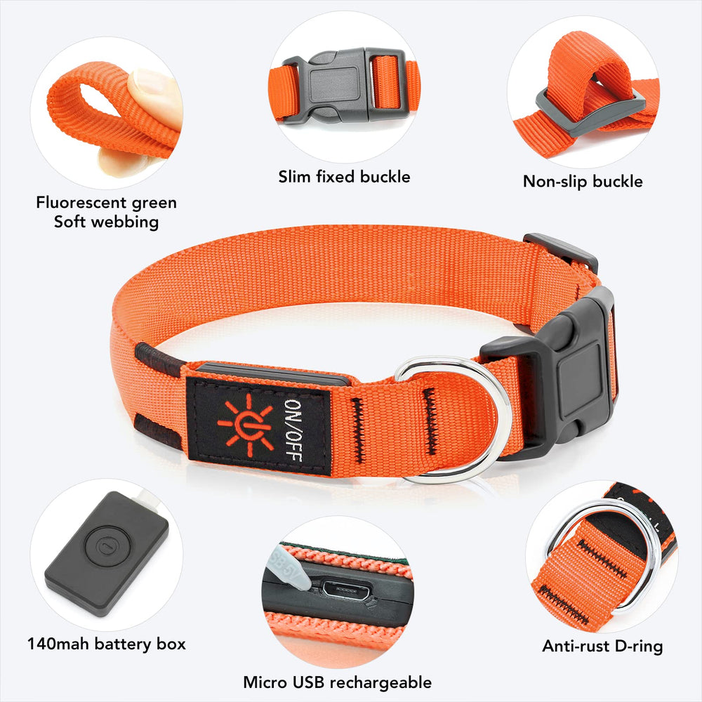 KOSKILL LED collar charging cable demonstrates easy USB recharge for long-lasting glow.