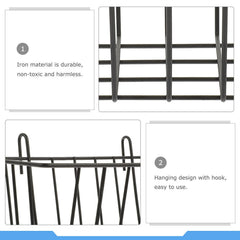 KOTESLLOE hay feeder bottom grid minimizes waste while your pet chews.