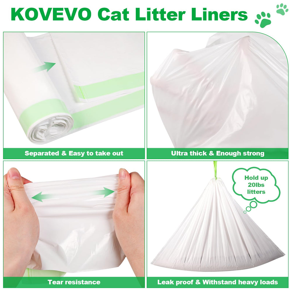 Kovevo easy-pull-out design saves time during litter changes.