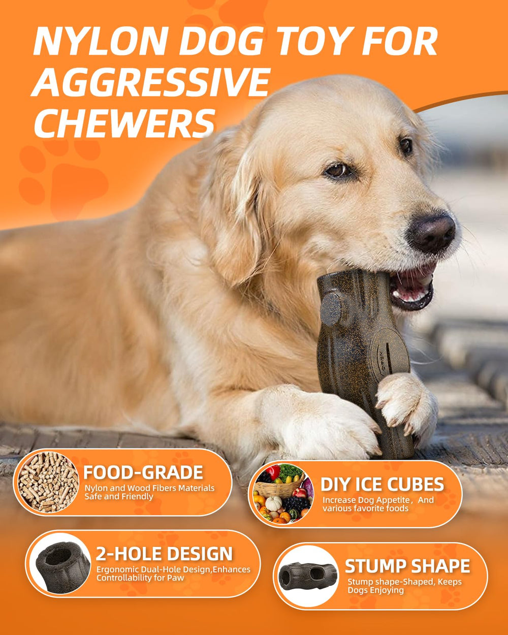 Kovirova Frozen-fill mold invites tasty treats to curb boredom during play.