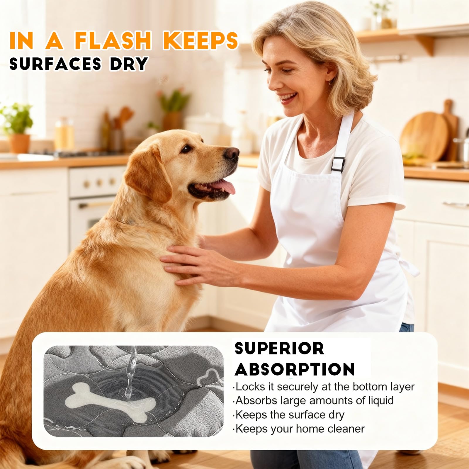 kovziorx pads come with pet hair removal gloves for grooming and bonding