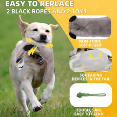 KOXXUD Flirt Pole Dogs adjustable pole length for indoor-outdoor versatility