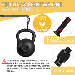 KOXXUD Flirt Pole Dogs nylon rope prevents rebound for safe play