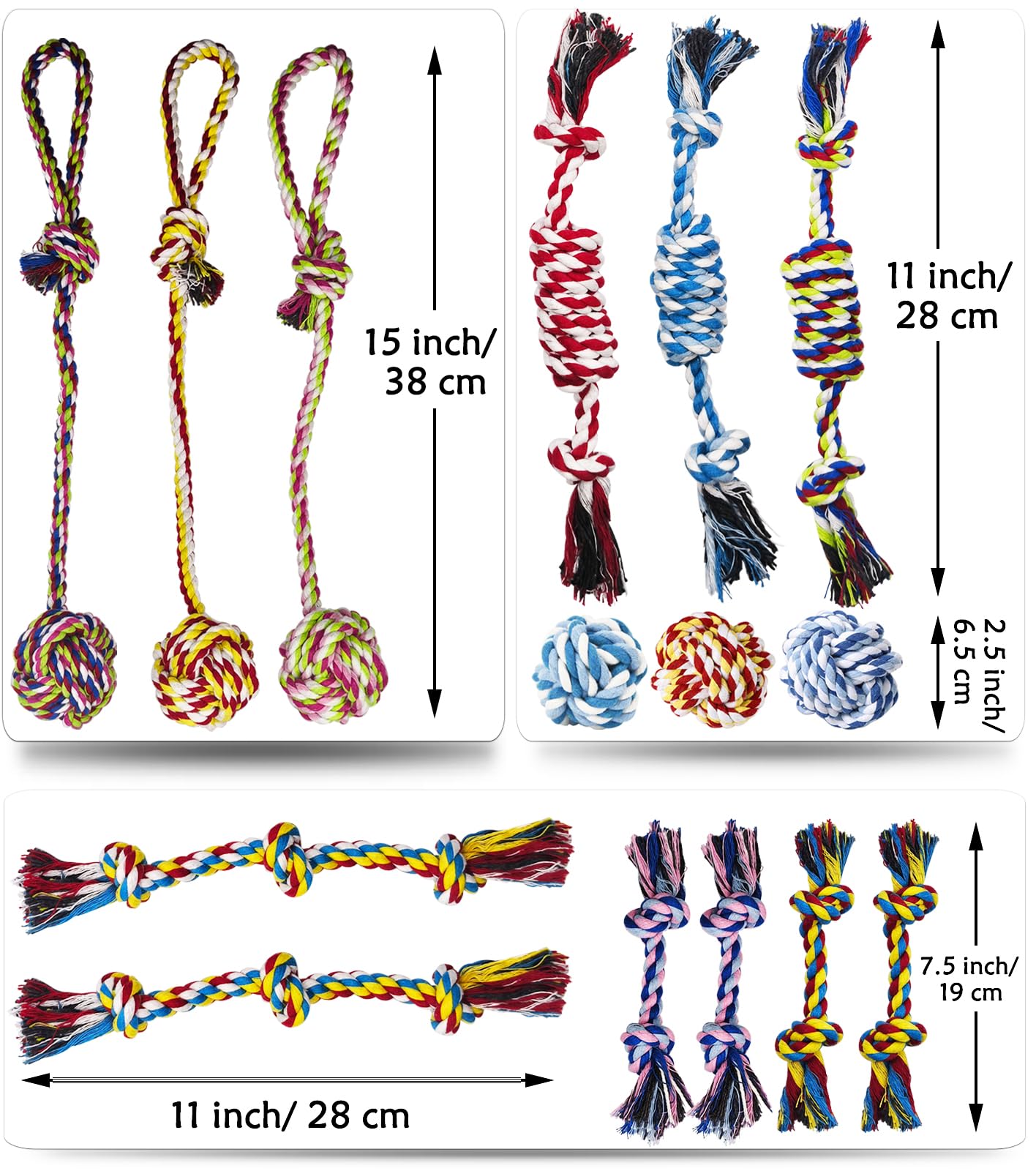 Koyukuk small dog rope toys ball-with-handle highlights easy pickup and interactive fetch sessions.