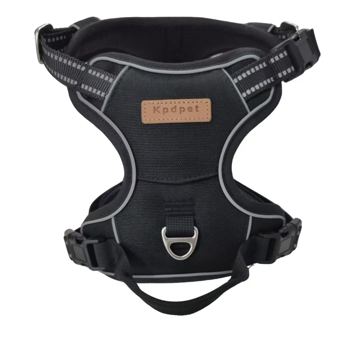 KPDPET no-pull harness back-clip supports casual walks and effortless jogging.