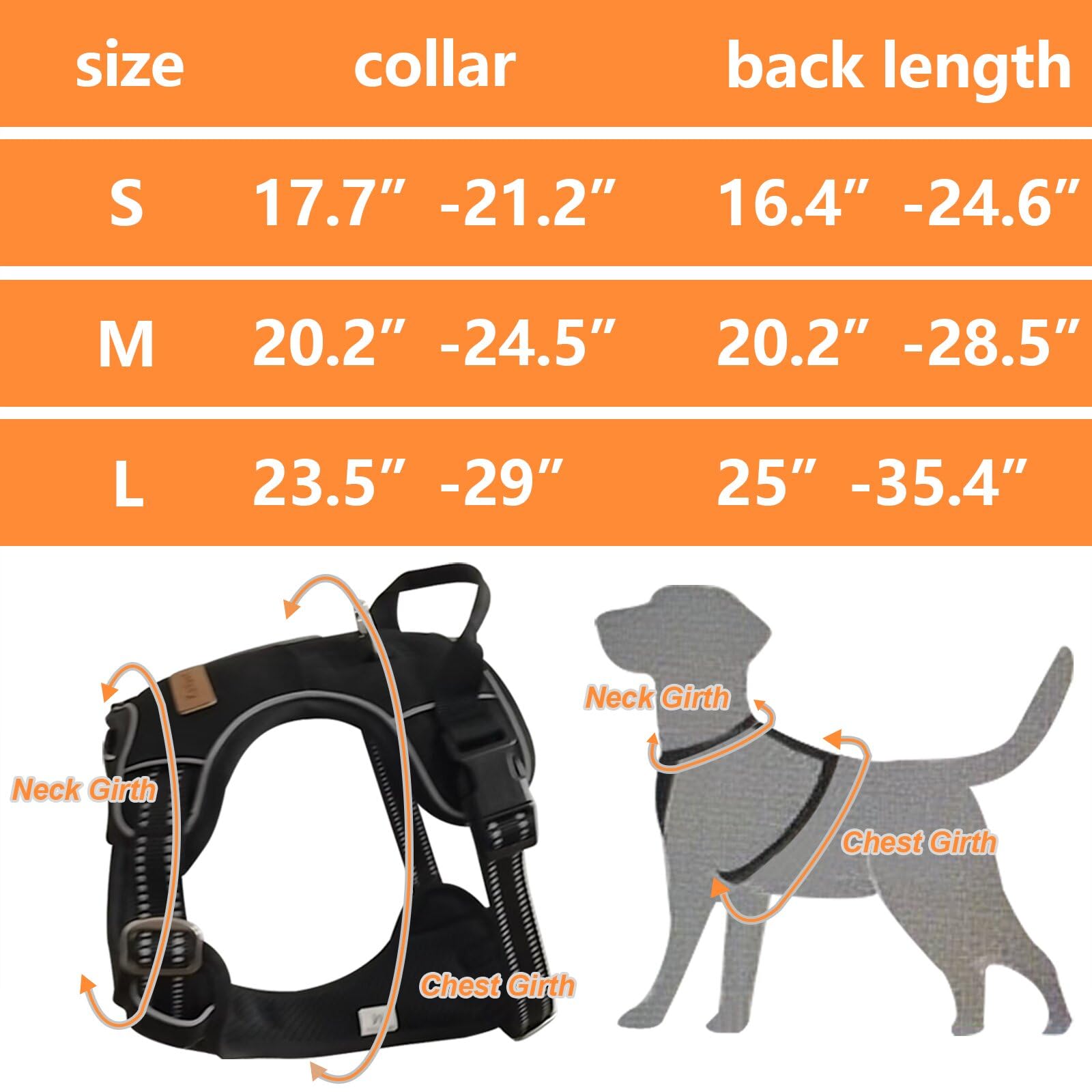 KPDPET no-pull harness classic black design for everyday wear.