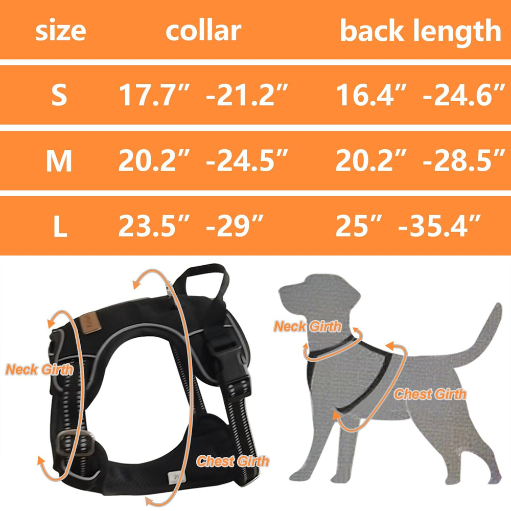 KPDPET no-pull harness classic black design for everyday wear.