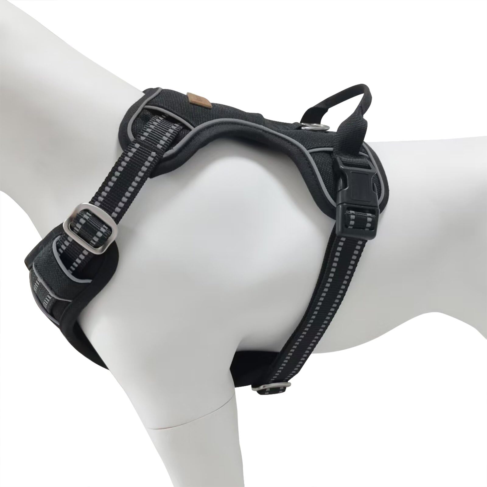 KPDPET no-pull harness reflective strips boost visibility at night.