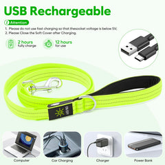 Kpuplol LED dog leash three-modes showcases versatile lighting for varied conditions.