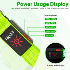Kpuplol LED dog leash USB charging indicator guides quick recharges.