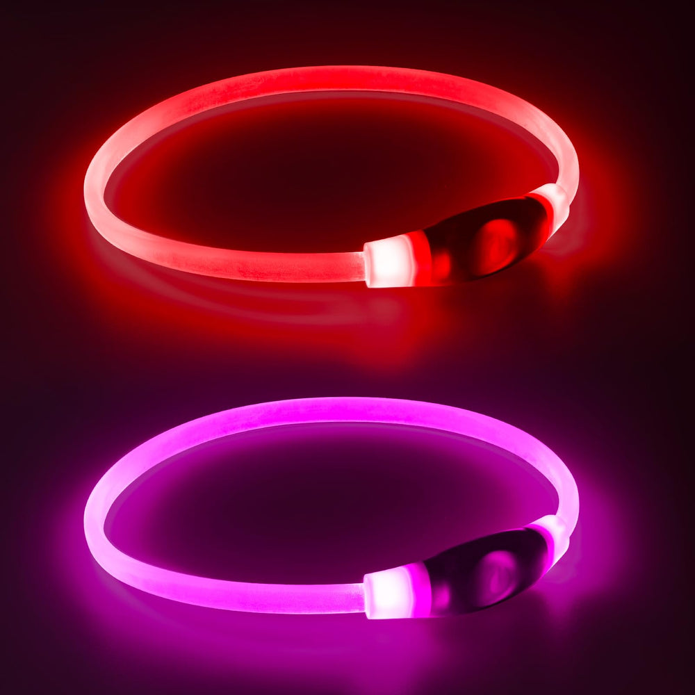 Kpuplol visibility 500m dog collar boosts nighttime safety