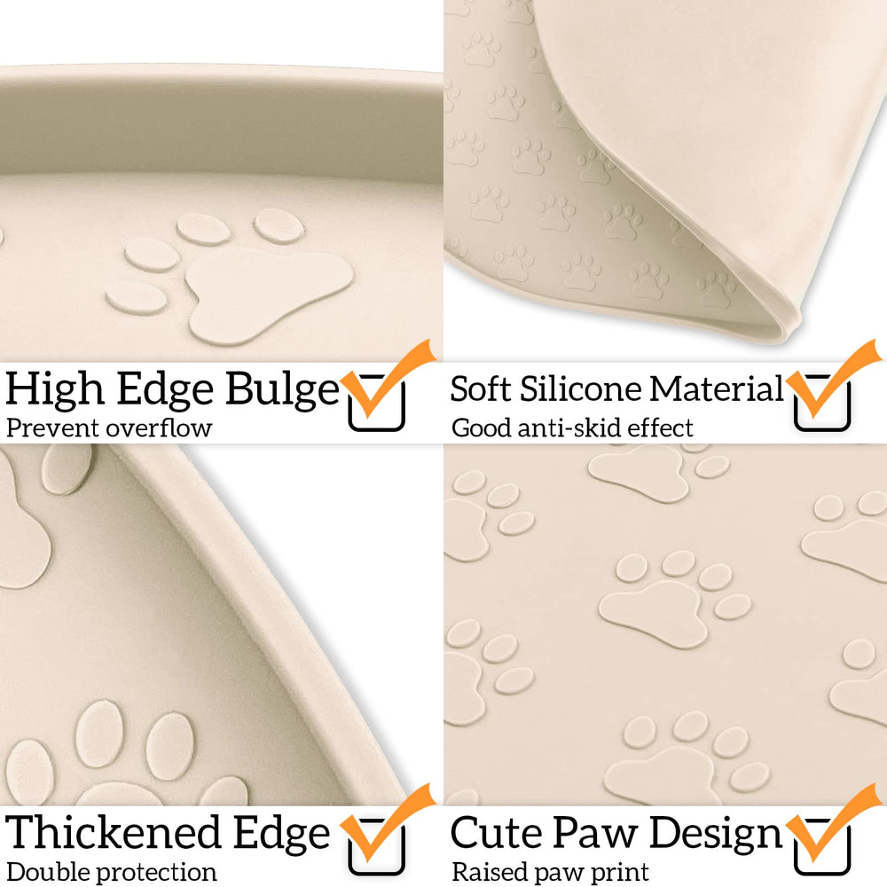 KPWACD easy-clean silicone pet mat for quick maintenance