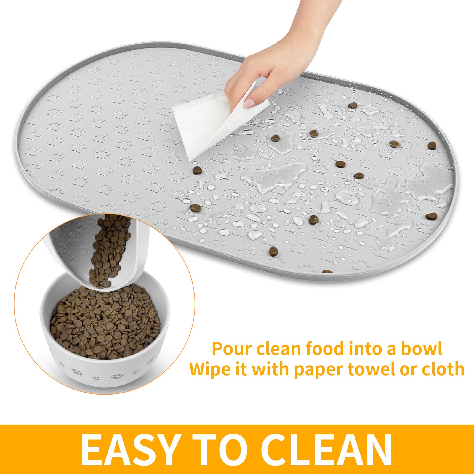 KPWACD easy-clean design wipes or dishwasher-safe quick tidy-ups