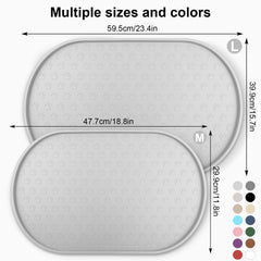 KPWACD non-slip dog mat stays stable during meals reducing mess