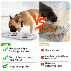 KPWACD waterproof silicone placemat protects floors from water and splashes