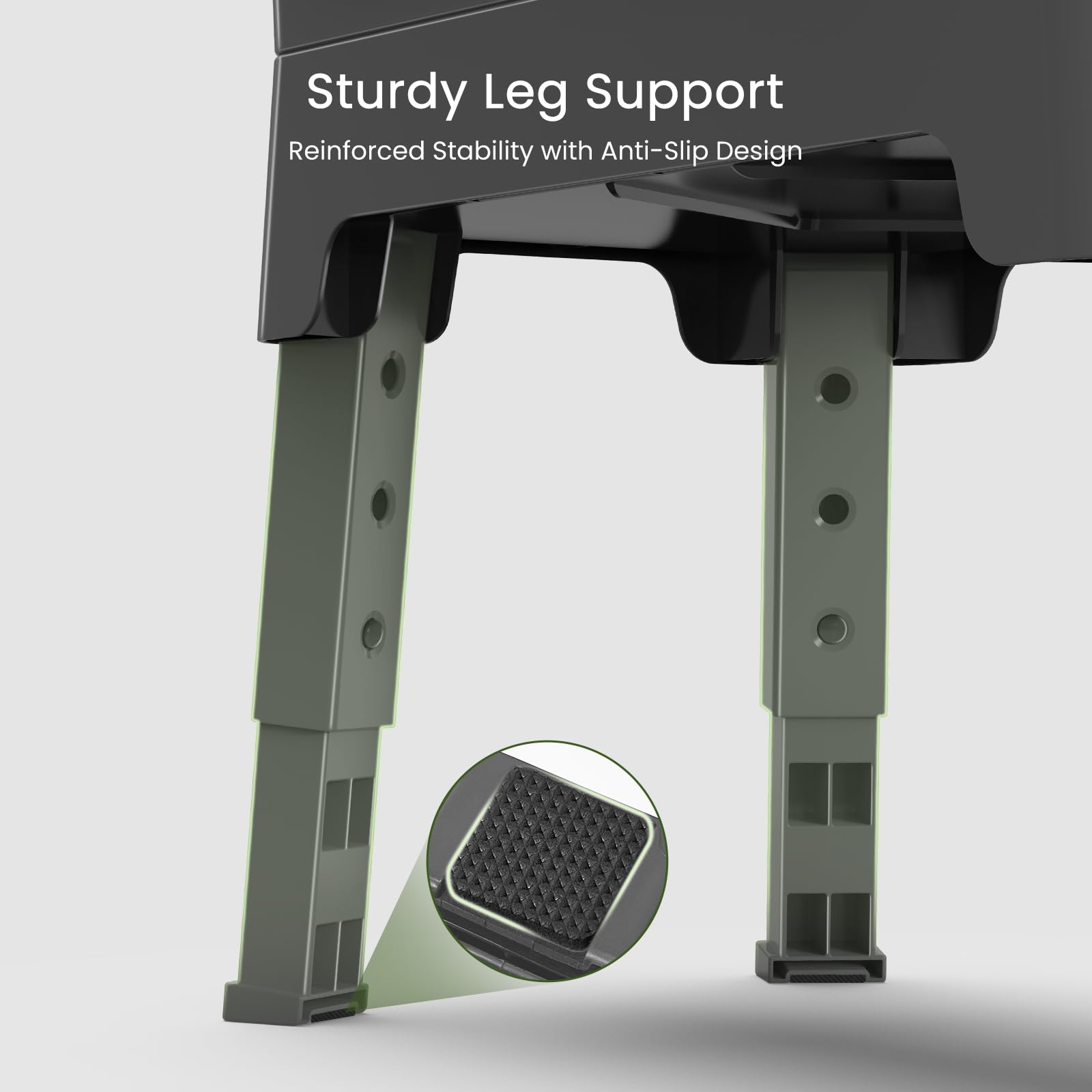 KPWACD easy-height adjustment with a simple button keeps setup quick.