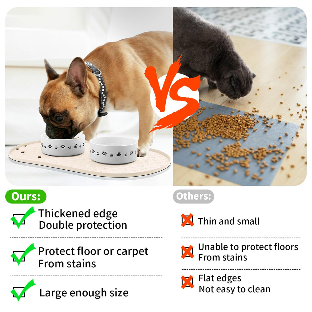 KPWACD high lip edge pet mat contains spills and messes