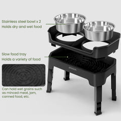 KPWACD liftable lick plate enables slower, more controlled meals for dogs.