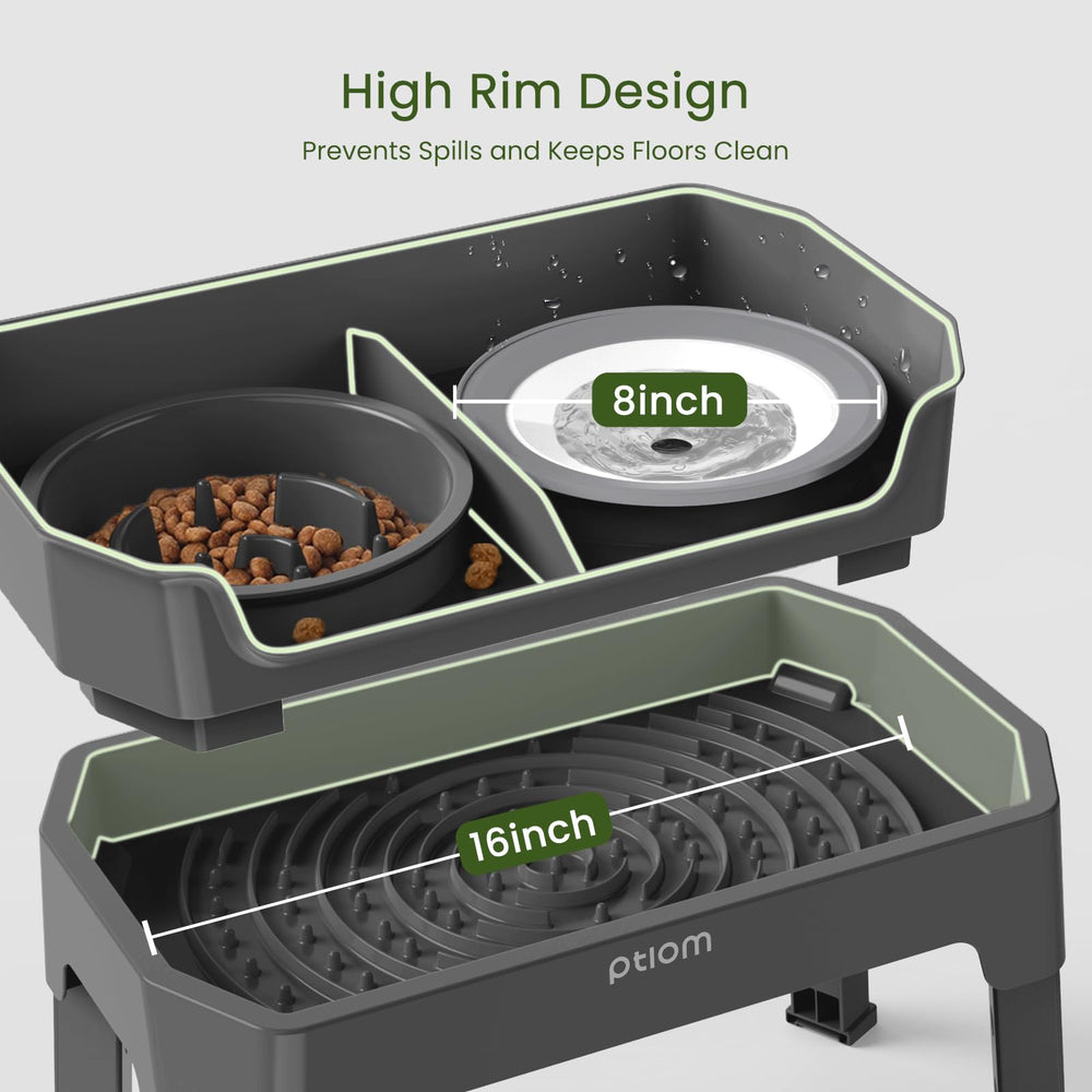 KPWACD mess-proof design helps keep floors clean during feeding sessions.
