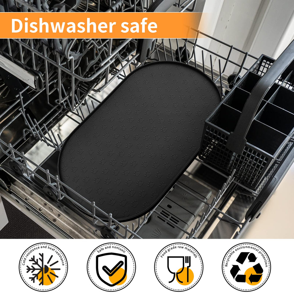 KPWACD waterproof mat protects floors in feeding areas