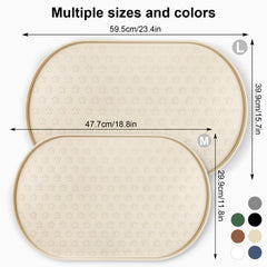 KPWACD silicone bowl mat non-slip surface keeps bowls in place during meals
