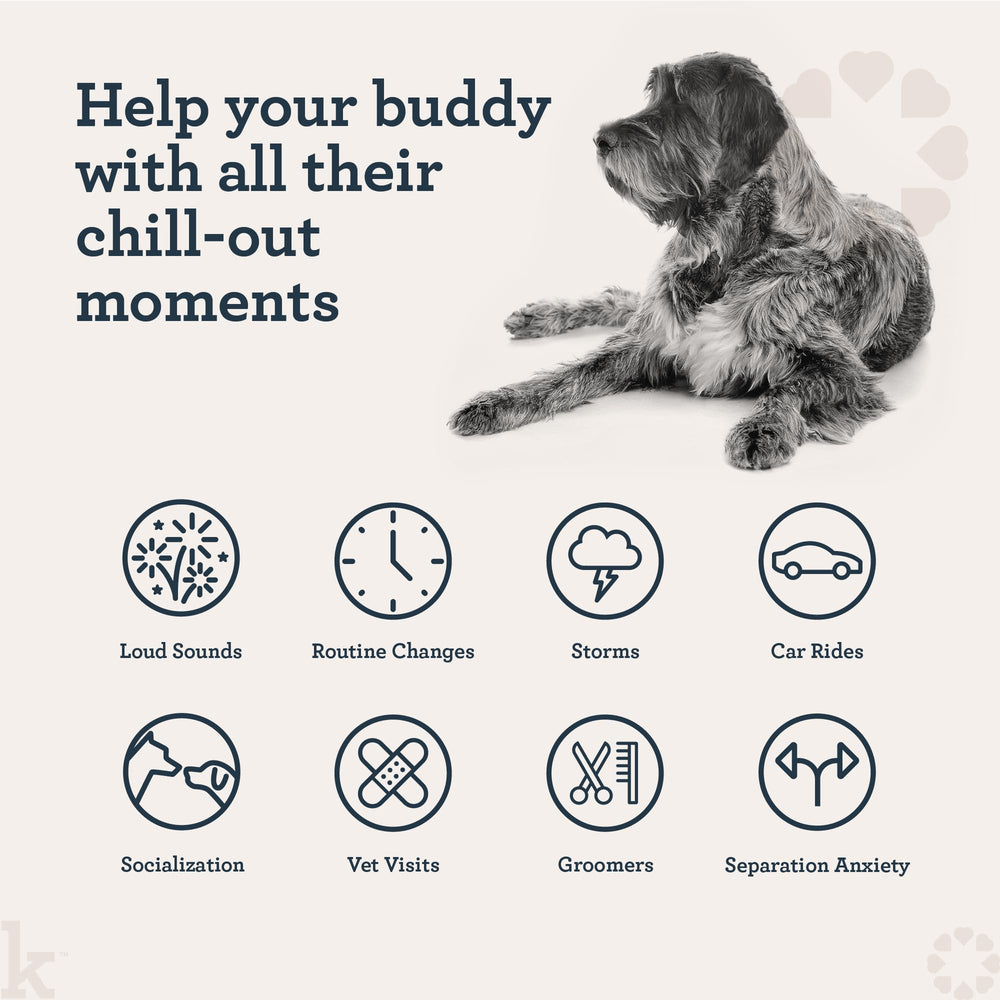 Kradle Bliss Bars foil-wrapped on-the-go packaging for convenient travel with pets.