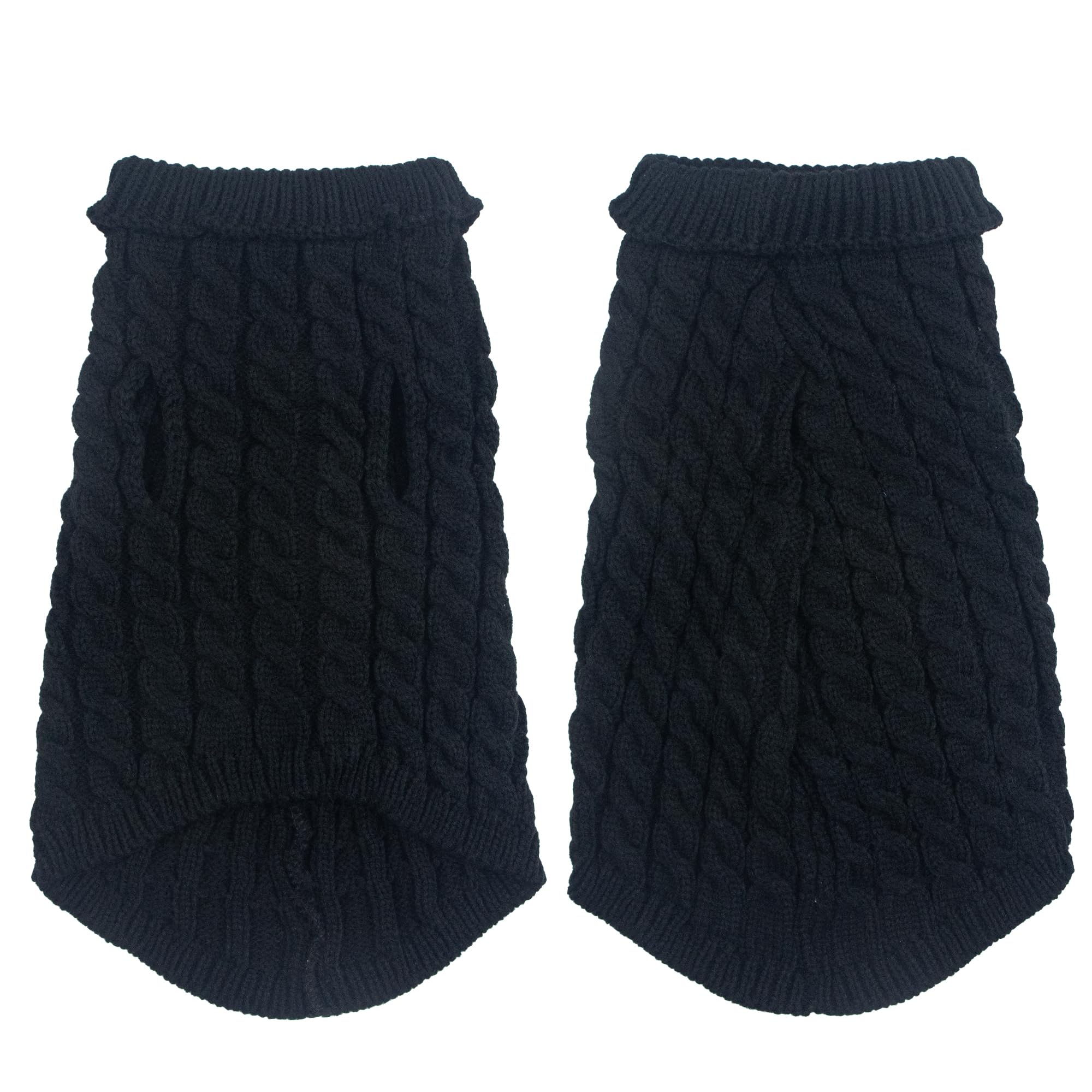 Krastmon dog sweater turtleneck knitwear offers snug neck warmth and classic fashion.