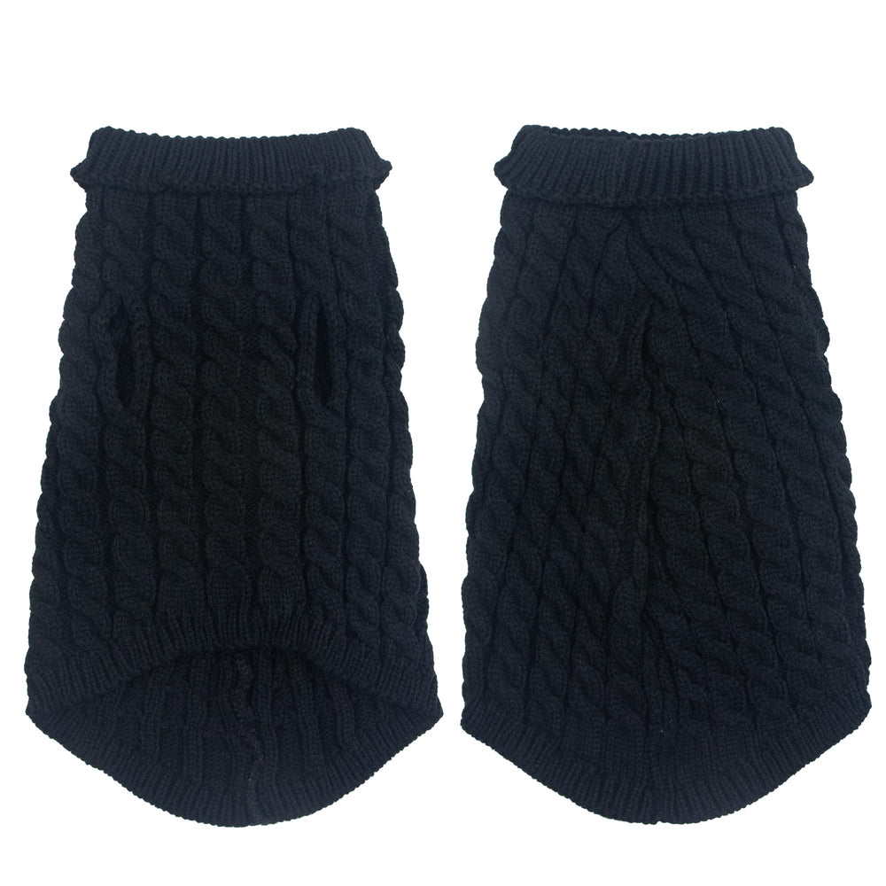 Krastmon dog sweater turtleneck knitwear offers snug neck warmth and classic fashion.