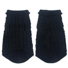 Krastmon dog sweater turtleneck knitwear offers snug neck warmth and classic fashion.