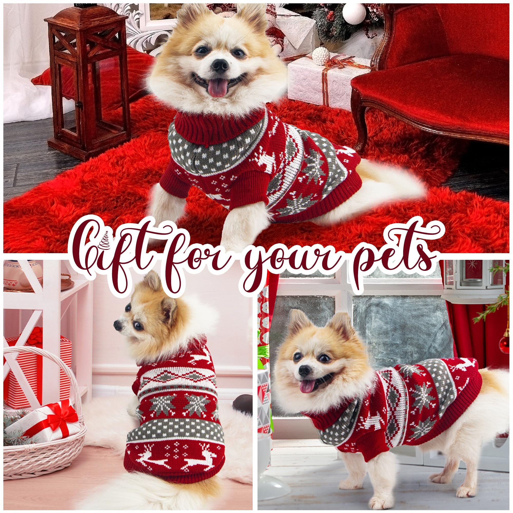 Krastmon holiday pet wear ready for Christmas photos and cozy gatherings.